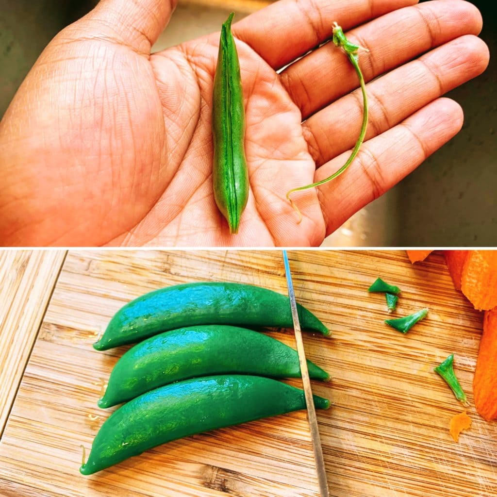 Orange Ginger Salmon_snap pea prep options