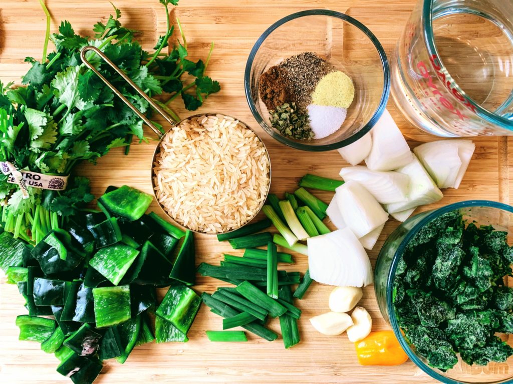 Mexican Green Rice_ingredients