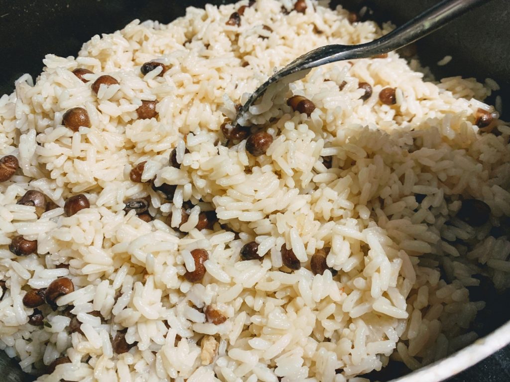 Jamaican Rice & Gungo Peas (Made w/ Coconut Milk) Quisine Queen B