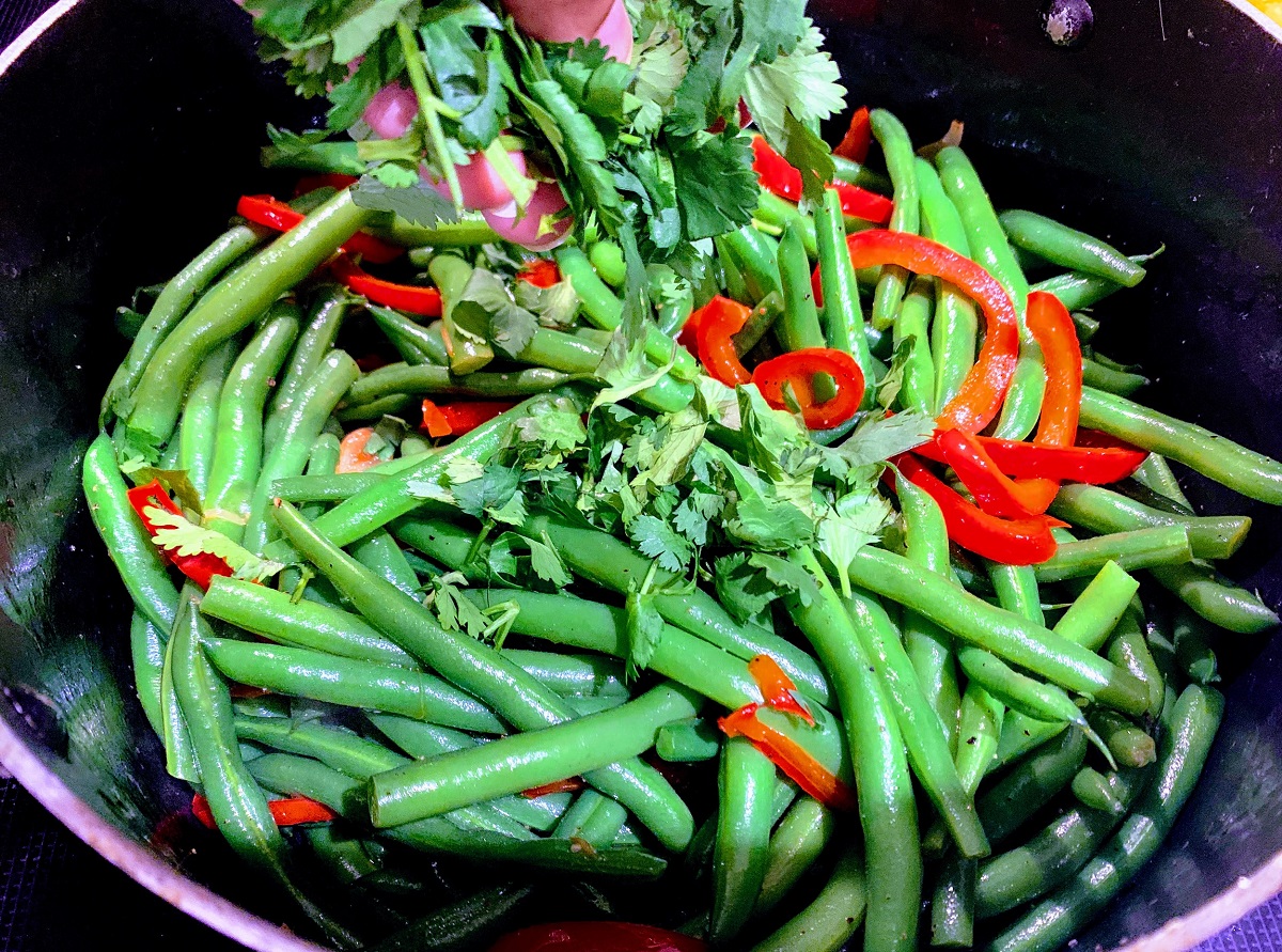 Cilantro Pepper Green Beans Recipe (Holiday Recipe) Quisine Queen B